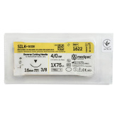 SILK 4/0, голка 16 мм, 3/8, зворотно-ріжуча, 75 см