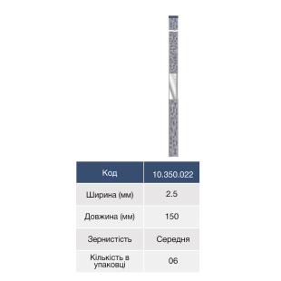 Штрипси металеві з пилкою, 2.5 мм, сині, 6 шт.